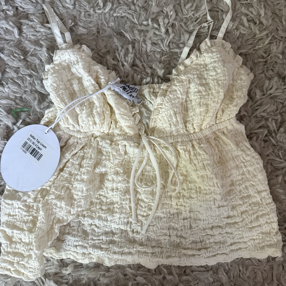 Princess Polly Cream Camisole Top